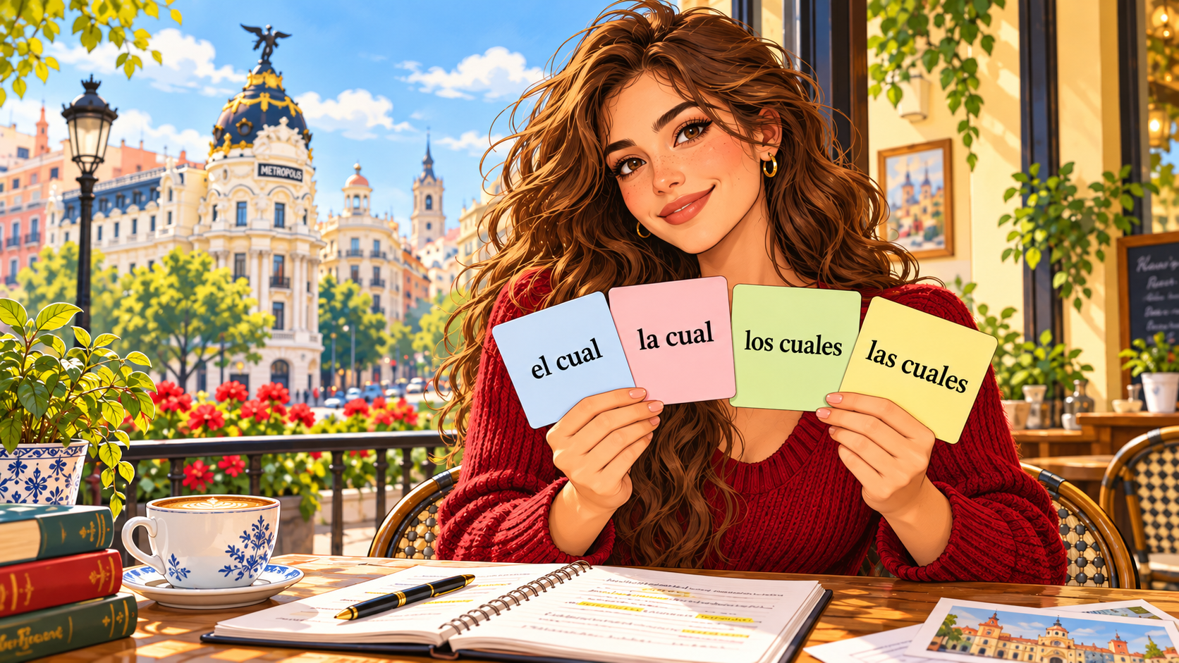 el cual・la cual・los cuales・las cualesを学ぶ女性